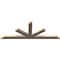 Ekena Millwork Saratoga Smooth Timber Gable Bracket, Douglas Fir, 96"W x 36"H x 3 1/2"D x 5 1/2"F, 9/12 Pitch GBW096X36X0406SAR00SDF - alternate 2